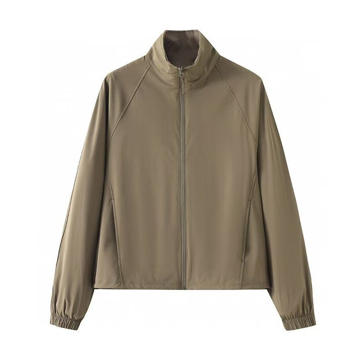 Damen sportliche Funktionsjacke mit hochabschließendem Kragen Drune