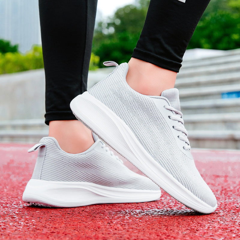 Unisex nan leichter Strick-Laufschuh mit atmungsaktivem Obermaterial und stoßdämpfender Schaumsohle Drune