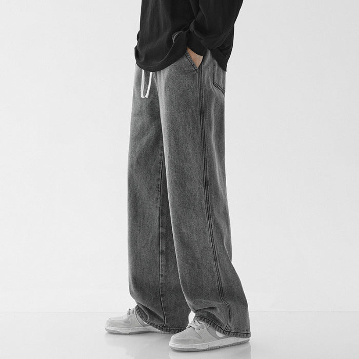 Herren weite Denim-Hose im modernen Vintage-Stil Drune