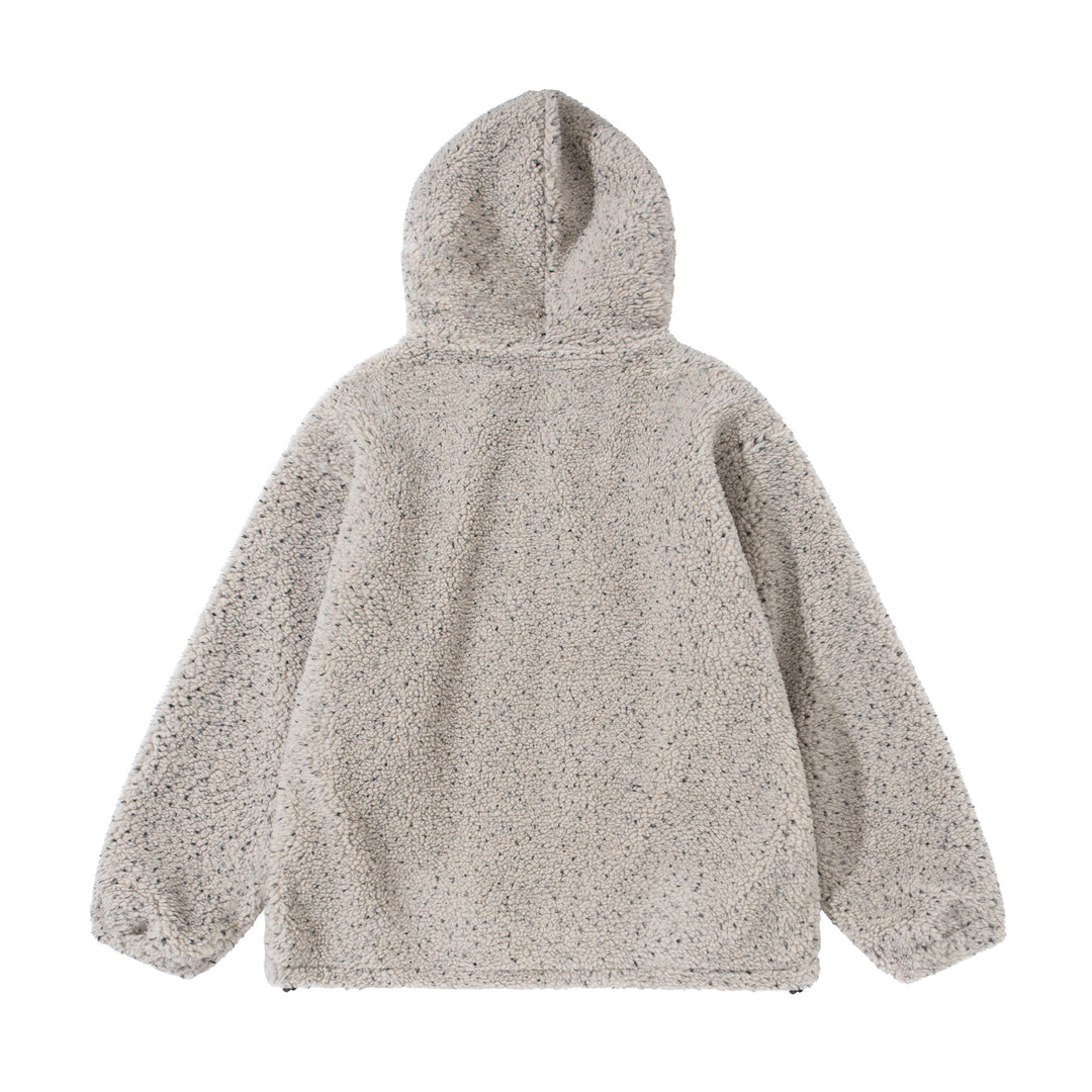 Unisex Boxy Teddy‑Fleece Kapuzenjacke mit Reißverschluss Drune