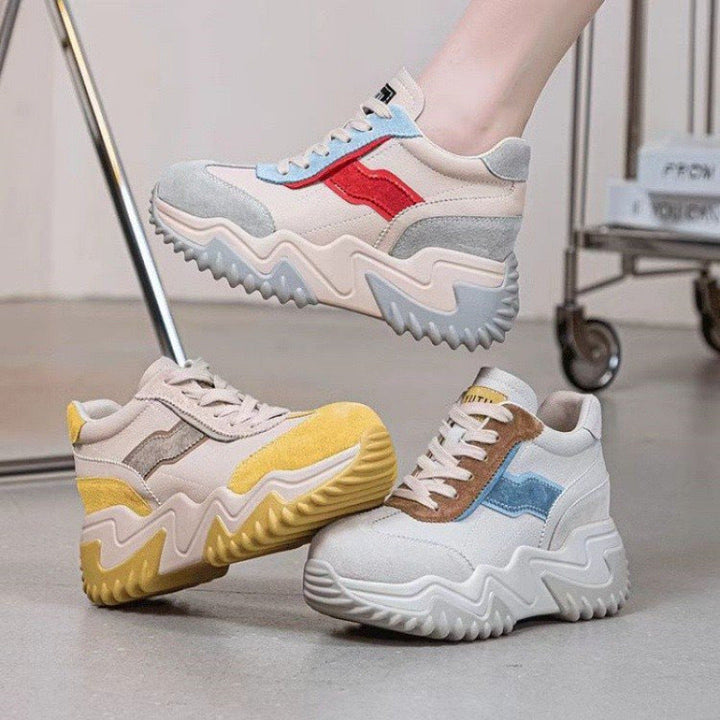 Damen Chunky Sneakers mit trendigem Design und bequemer Dämpfung Drune
