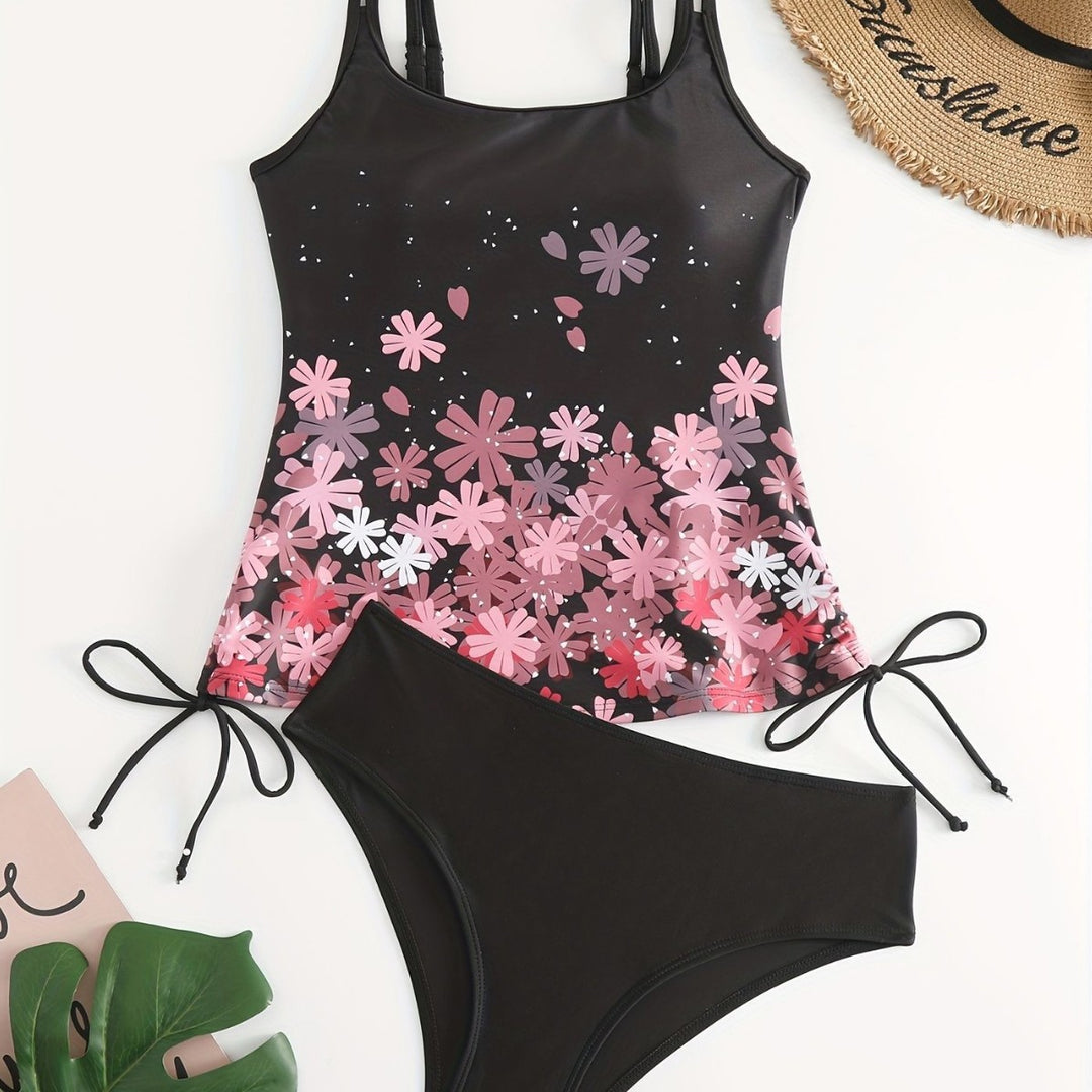 Damen Sport Tankini mit verstellbaren Trägern Drune
