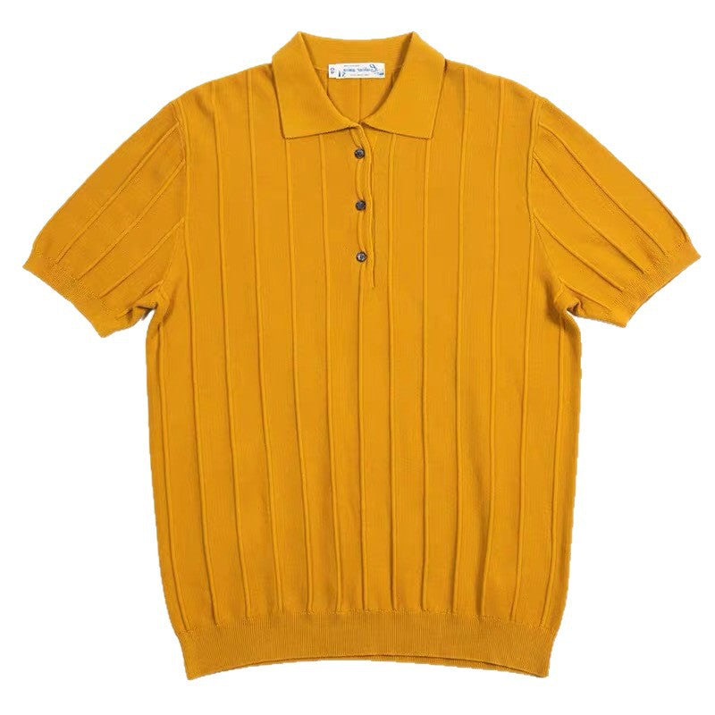 Herren Poloshirt mit strukturiertem Design Drune