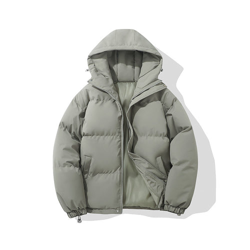 Herren hochisolierte Stepp-Kapuzenjacke mit synthetischer Thermofüllung, winddichter Außenhülle und verstellbarem Kordelzugsaum Drune