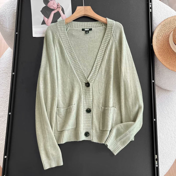 Damen Elegante Strickjacke mit praktischen Taschen Drune