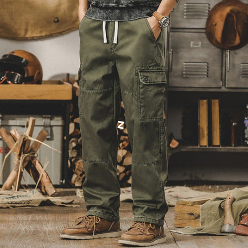 Herren Cargo-Hosen mit multifunktionalen Taschen und robustem Material Drune