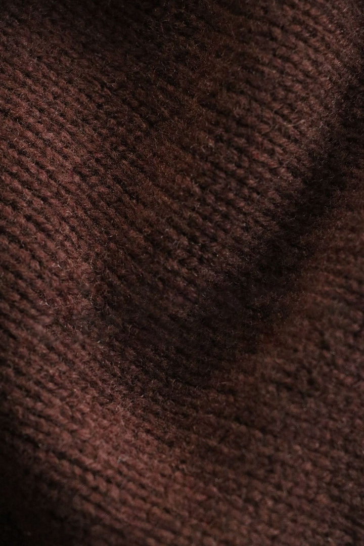 Damen Langärmliger Strickpullover mit hohem Kragen Drune