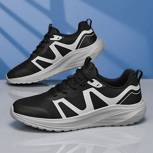 Unisex leichte Mesh‑Walking‑Sneaker mit ergonomischer Wellen‑Zwischensohle und rutschfester Laufsohle Drune