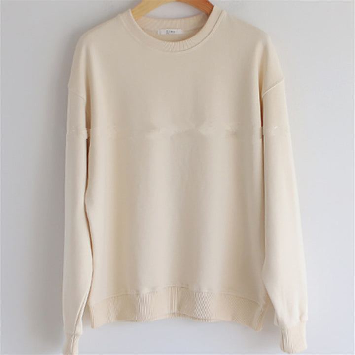 Damen lässiger Pullover mit hohen Ärmeln Drune