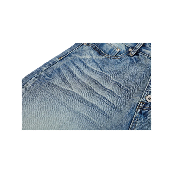 Damen Trendige Jeans-Shorts mit weitem Schnitt Drune