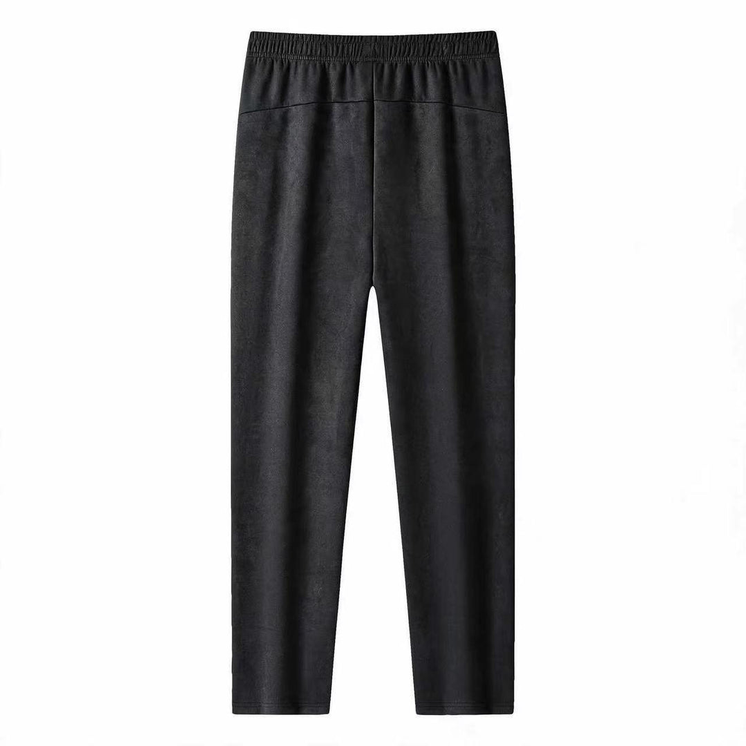 Herren Slim-Fit Jogginghose mit Gummibund, Kordelzug und Reißverschlusstaschen Drune