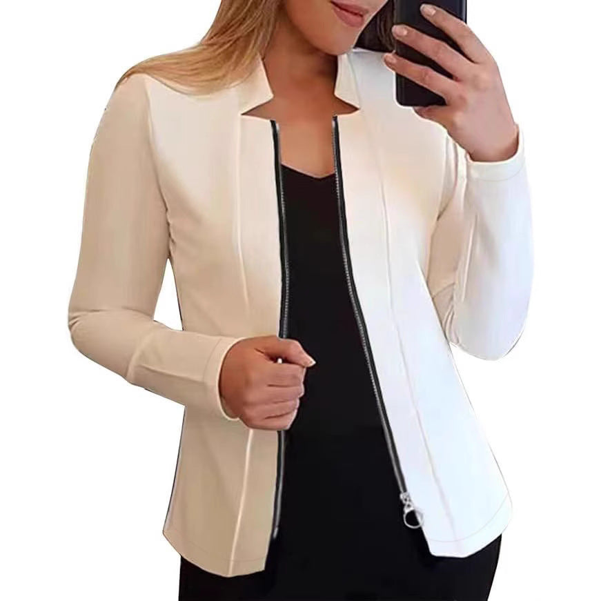Damen Bikerjacke mit innovativem Schnitt und praktischen Reißverschlussdetails Drune