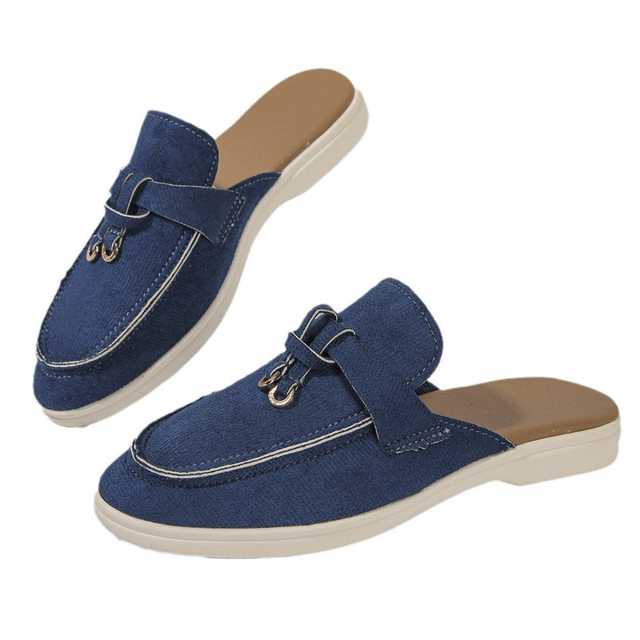 Damen Mokassin-Pantoletten mit elegantem Design und hochwertiger Oberflächenstruktur Drune