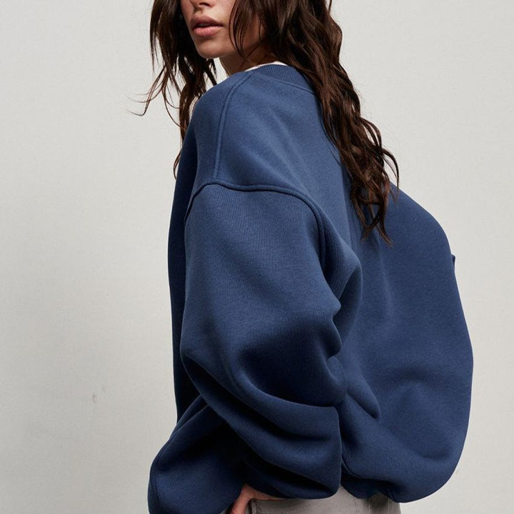 Damen Oversized Sweatshirt mit bequemen Raglanärmeln Drune