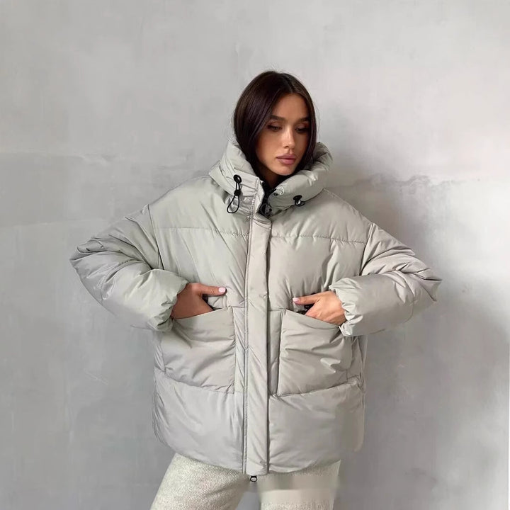Damen Sportliche Winterjacke mit hohem Kragen und praktischen Taschen Drune