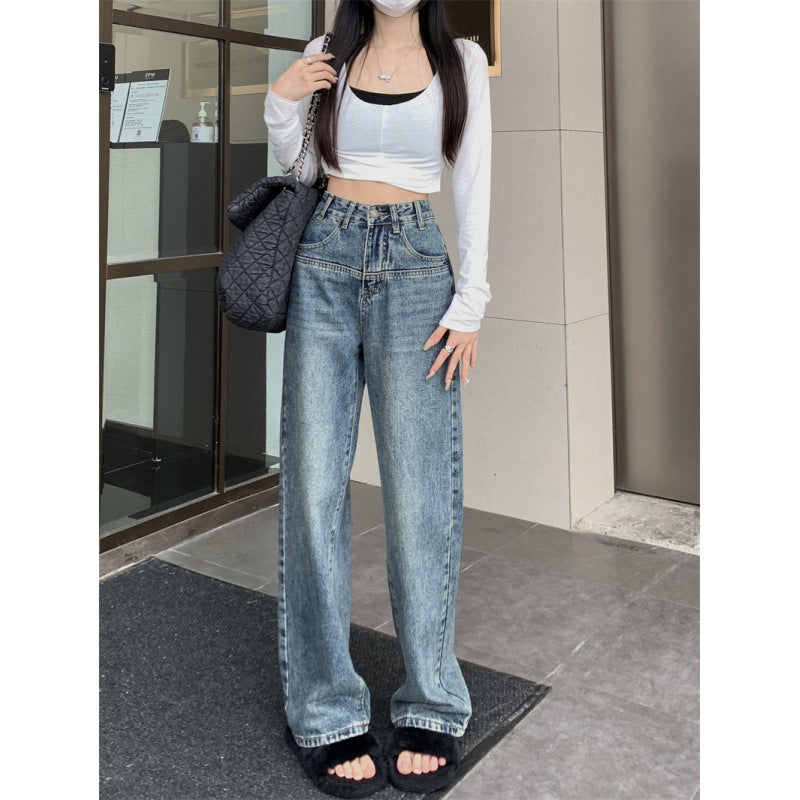 Damen Weit geschnittene Vintage Jeans Drune