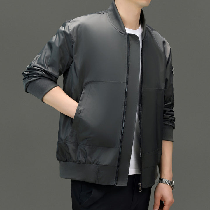Herren Sportliche Bomberjacke mit funktionalen Taschen und elastischen Bündchen Drune