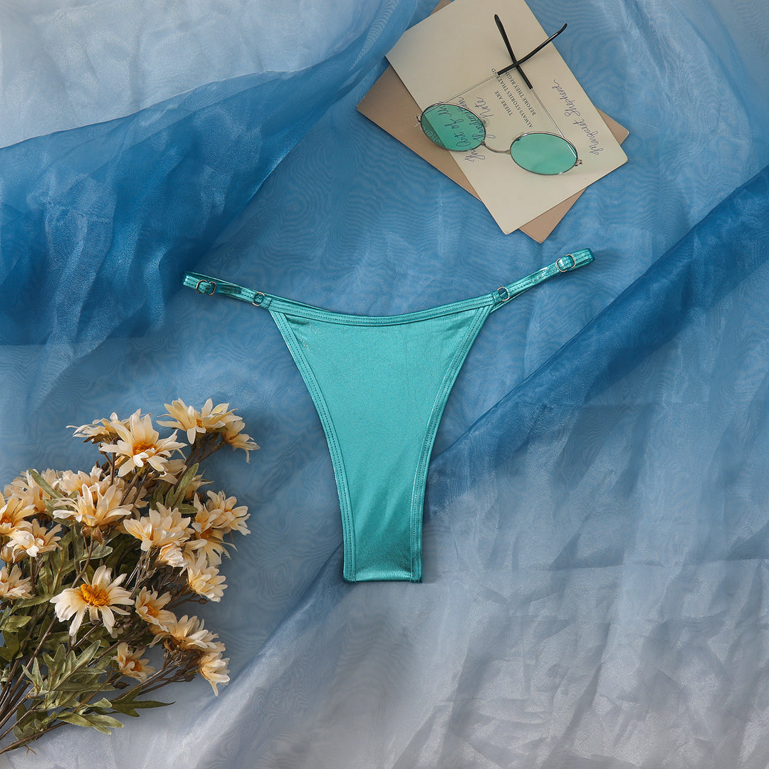 Damen Hochgeschnittener Bikini-Höschen mit elegantem Design Drune