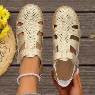 Damen Atmungsaktive Riemensandalen mit verstellbarem Klettverschluss Drune