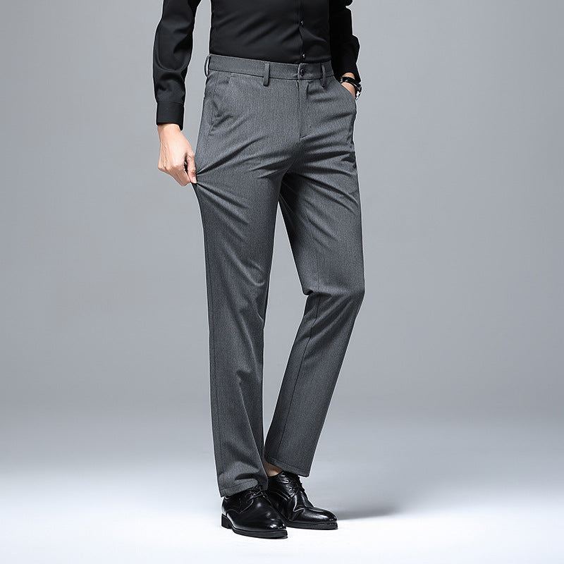 Herren Elegante Anzughose mit modernem Schnitt und feiner Struktur Drune