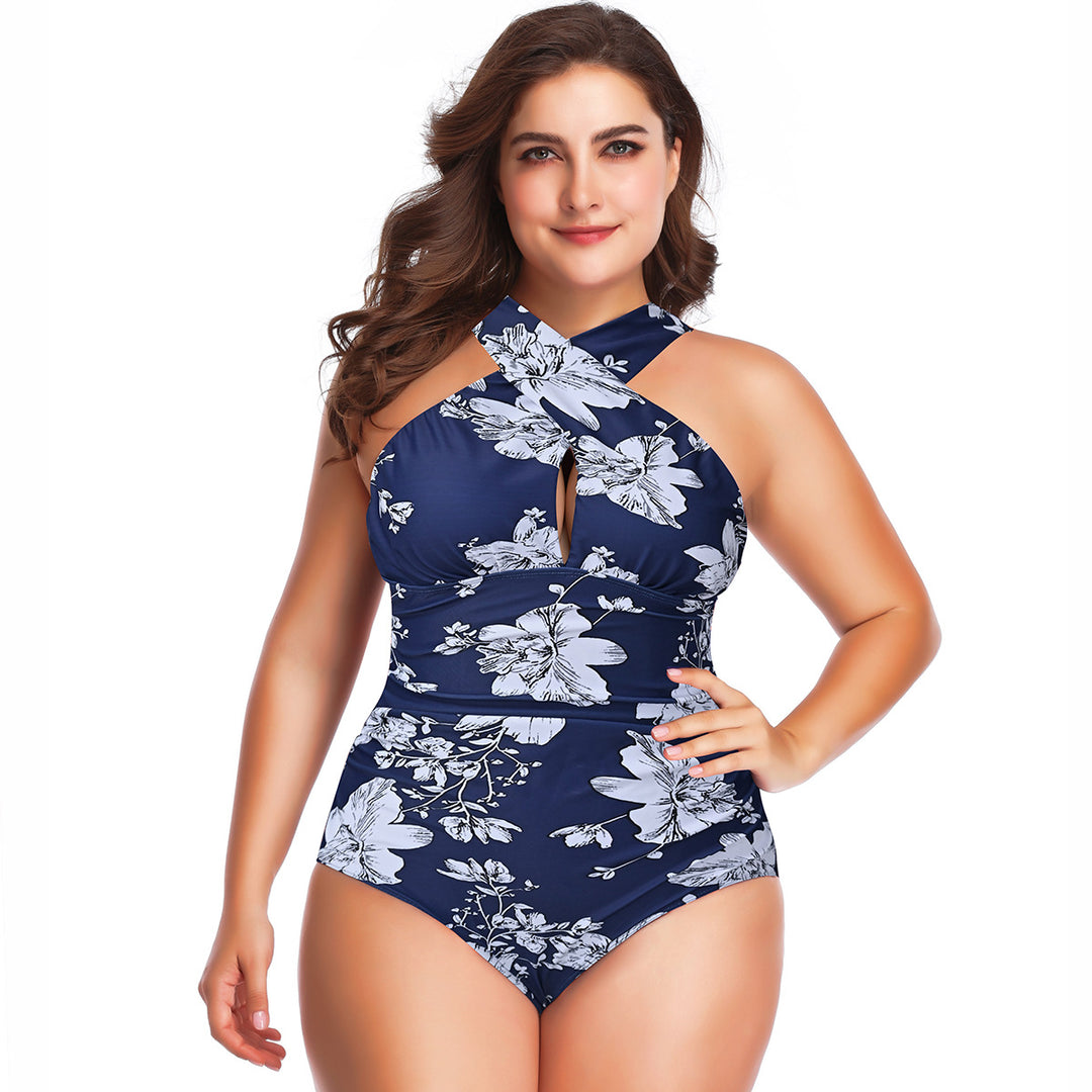 Damen Eleganter Wickelbadeanzug Drune