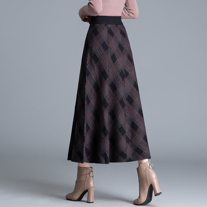 Damen Eleganter, plissierter Maxirock Drune