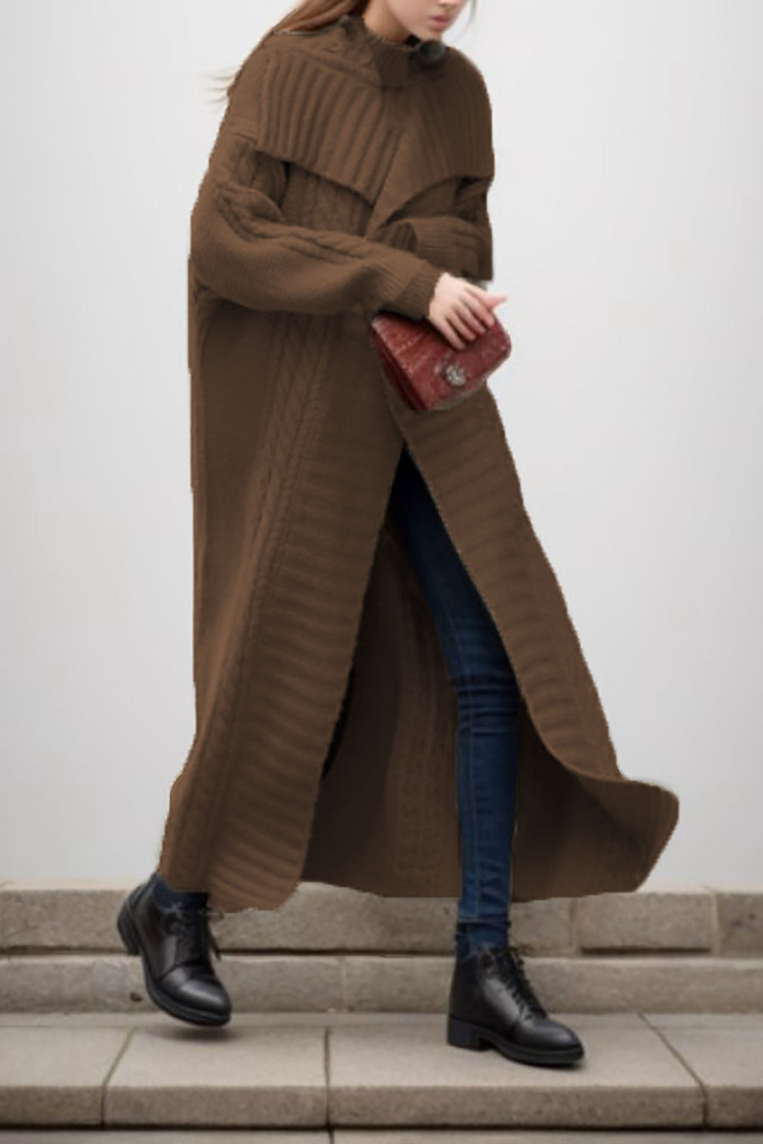 Drune | Lässige und Modische Winter Strickjacke