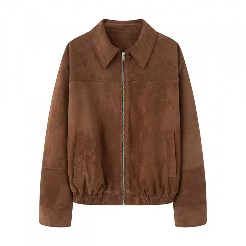 Damen lässige Echtlederjacke Drune