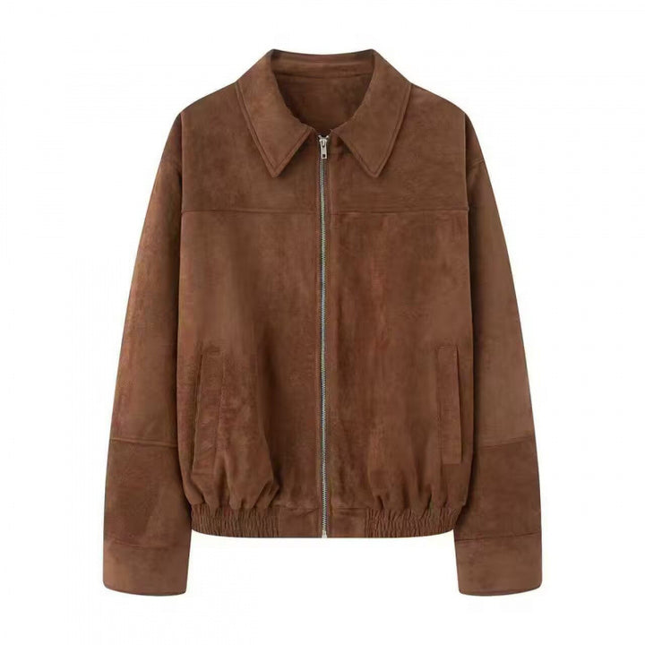 Damen lässige Echtlederjacke Drune