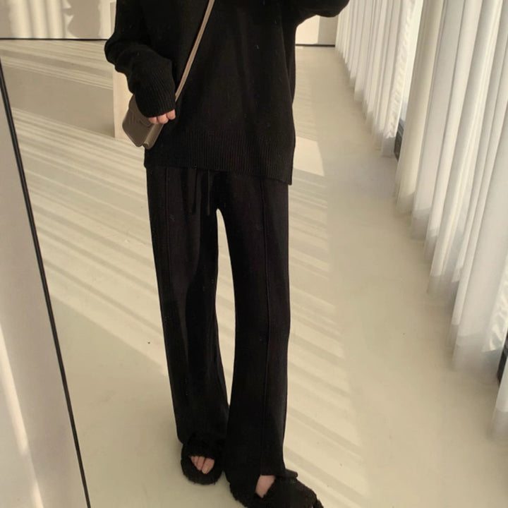 Damen Fließende Palazzo-Hose Drune
