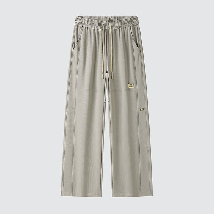 Herren Weite Relaxed-Freizeithose mit Tunnelzug & markanten Teilungsnähten Drune