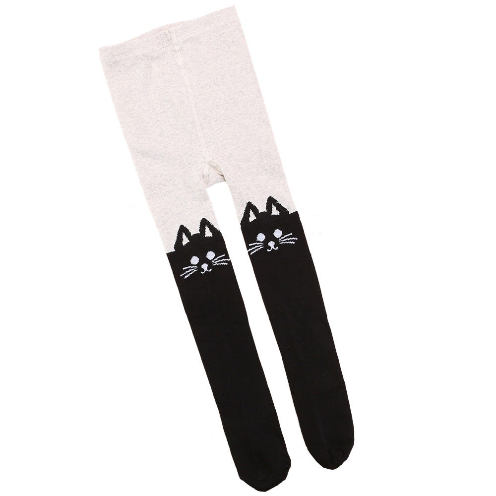 Mädchen Leggings mit Katzenmotiv Drune