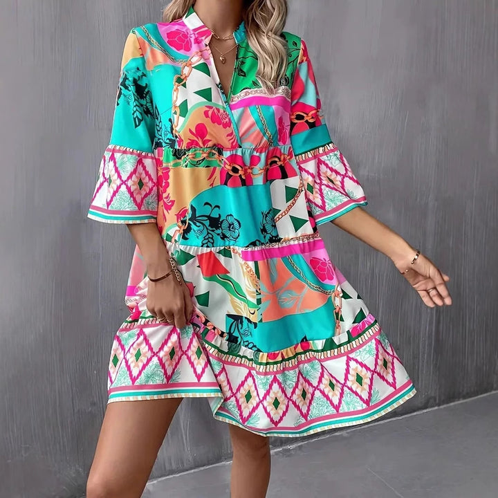 Damen Modischer Strandkleid Drune