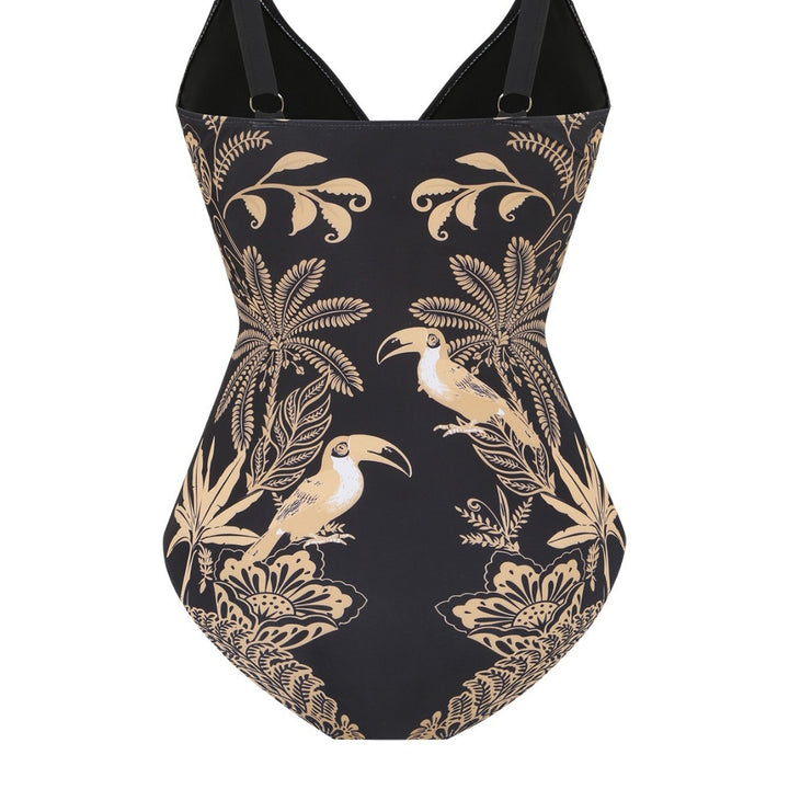 Damen Badeanzug mit elegantem Wickelrock Drune
