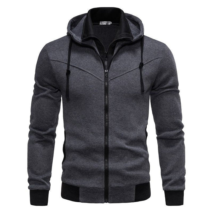 Herren sportliche Kapuzenjacke mit modernem Schnitt und praktischen Reißverschlusstaschen Drune