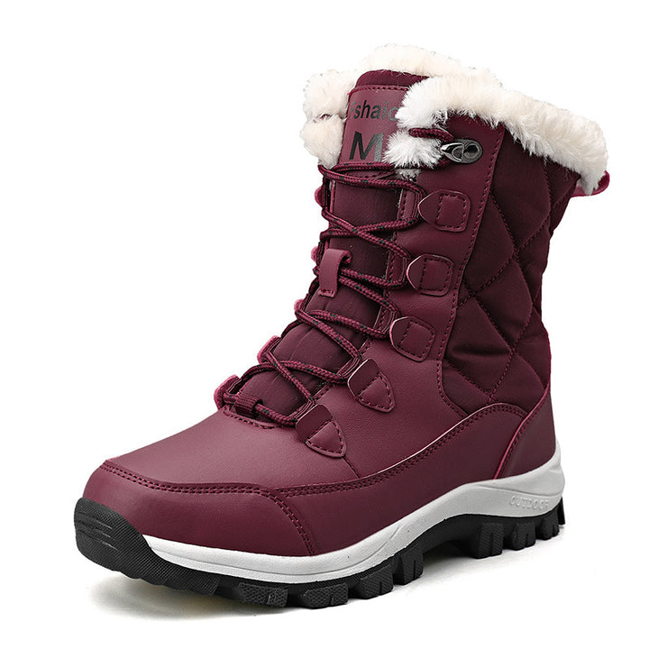 Damen Winterstiefel mit isolierender Fütterung und rutschfester Sohle Drune