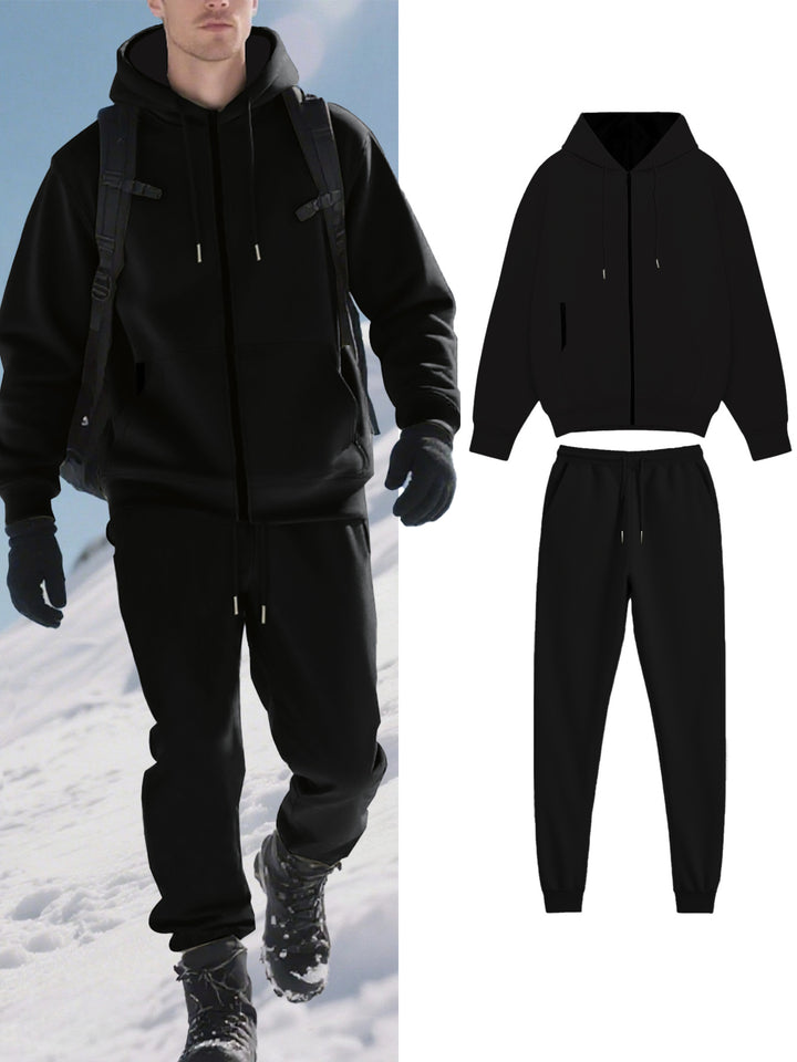 Herren Funktions-Jogginganzug mit warmem Futter und praktischen Taschen Drune