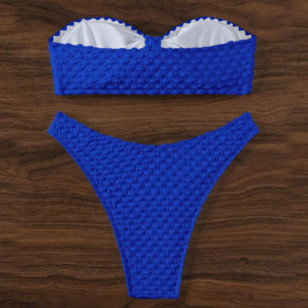 Damen Bandeau Bikinis mit einzigartiger Struktur Drune