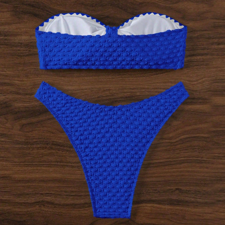 Damen Bandeau Bikinis mit einzigartiger Struktur Drune