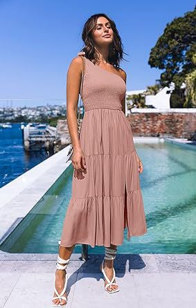 Damen Maxikleid mit ärmellosem Design und elastischem Bustier Drune