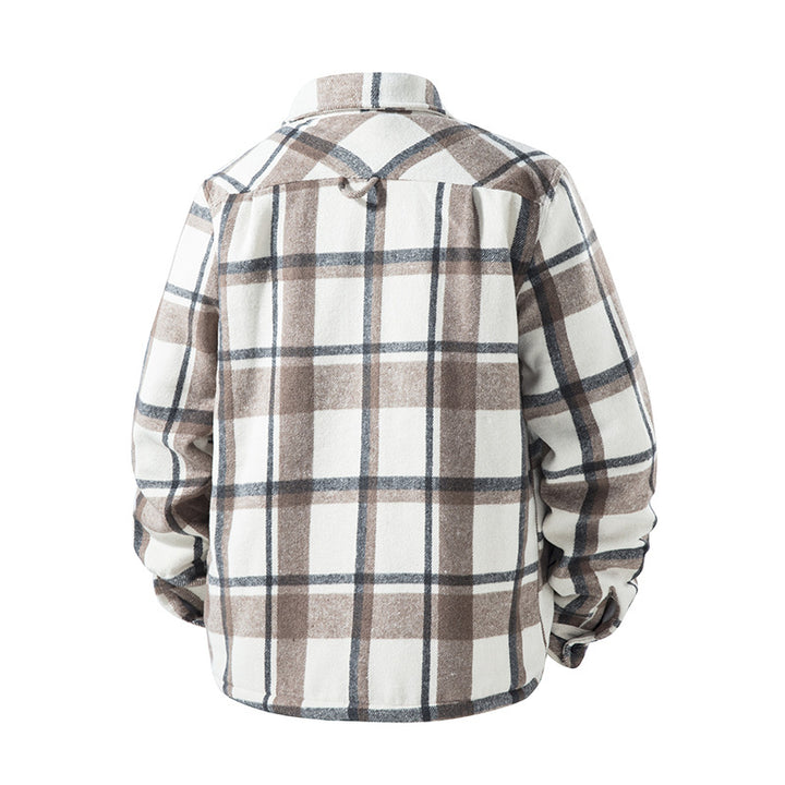 Herren Karierte Flanelljacke mit praktischen Taschen Drune