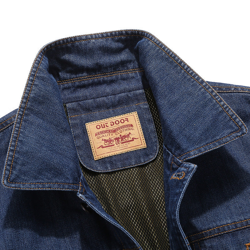Herren Klassische Jeansjacke Drune