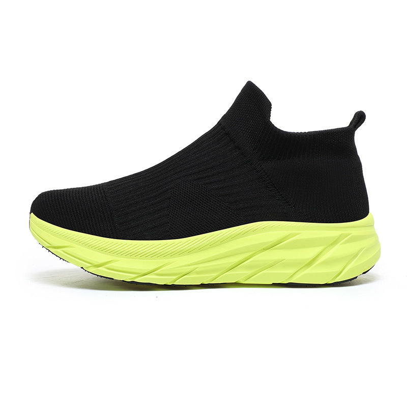 Unisex nahtloser Strick-Sock-Sneaker mit hohem Plateausohle Profil und gepolstertem Komfortfußbett Drune