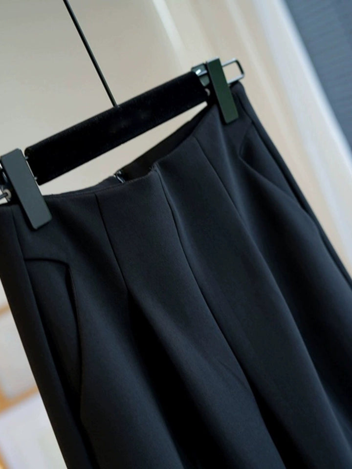 Damen Elegante Hoch taillierte Stoffhose Drune