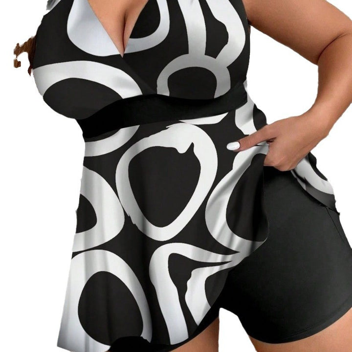 Damen Tankini-Set mit verspieltem Design und figurumschmeichelnder Bluse Drune
