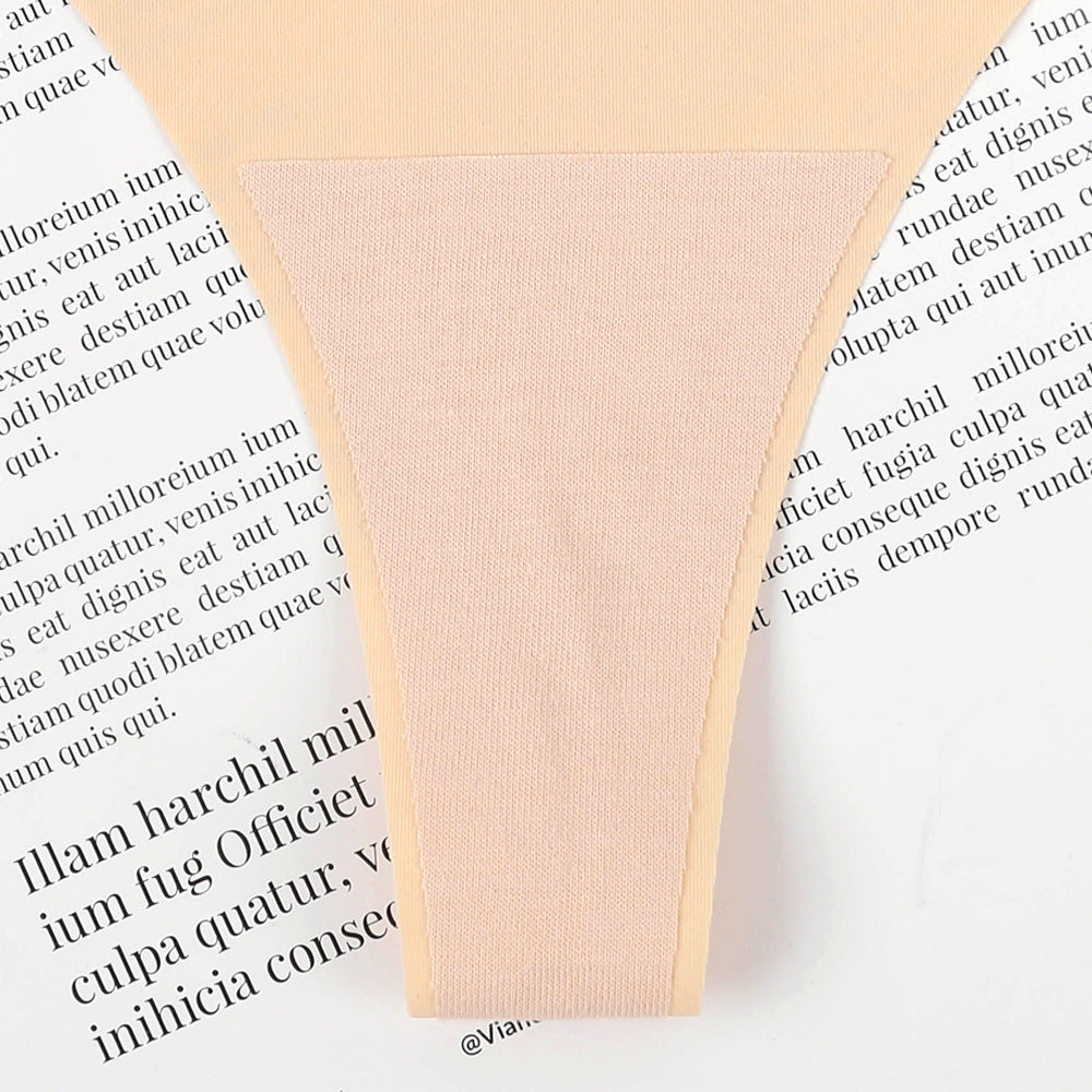 Damen Hochgeschnittener Tanga aus elastischer Mikrofaser mit nahtloser Verarbeitung Drune