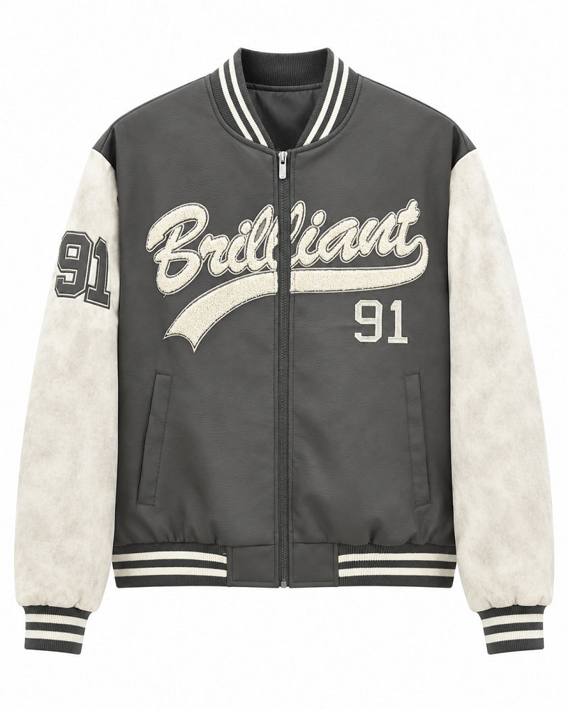 Herren Modische Bomberjacke mit sportlichem Schnitt Drune