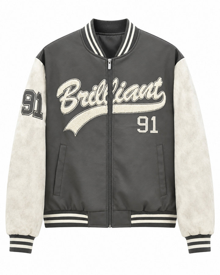 Herren Modische Bomberjacke mit sportlichem Schnitt Drune