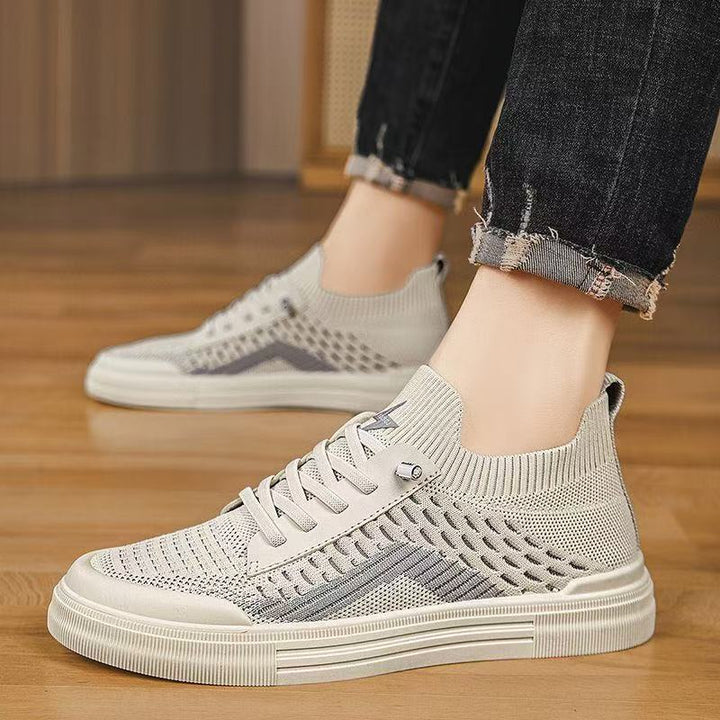 Herren Atmungsaktive Strick-Sneaker mit sockenhaftem Schaft und dämpfender Gummisohle Drune
