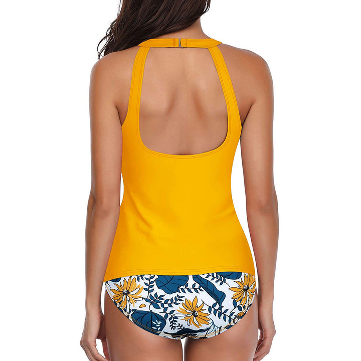 Drune | Hochgeschlossenes Halter Scoop Back Tankini Mit Shorts